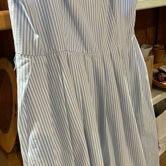 A New Day Blue Strapless Sundress Wedding Guest No belt - Picture 5 of 9